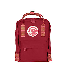 Kanken Mini 325 - 903 Deep Red - Folk Pattern